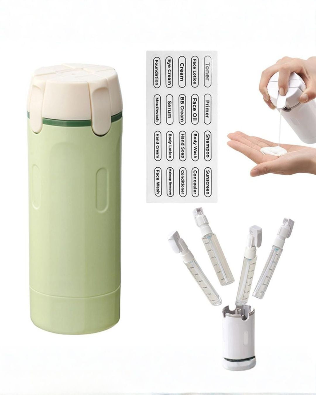 Dispensadoras de Viaje 4-en-1