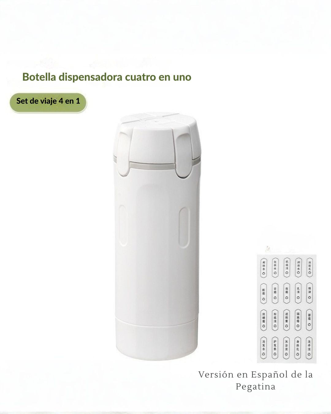 Dispensadoras de Viaje 4-en-1