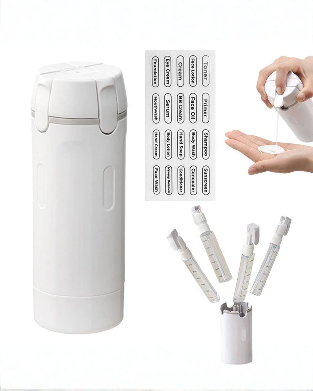Dispensadoras de Viaje 4-en-1