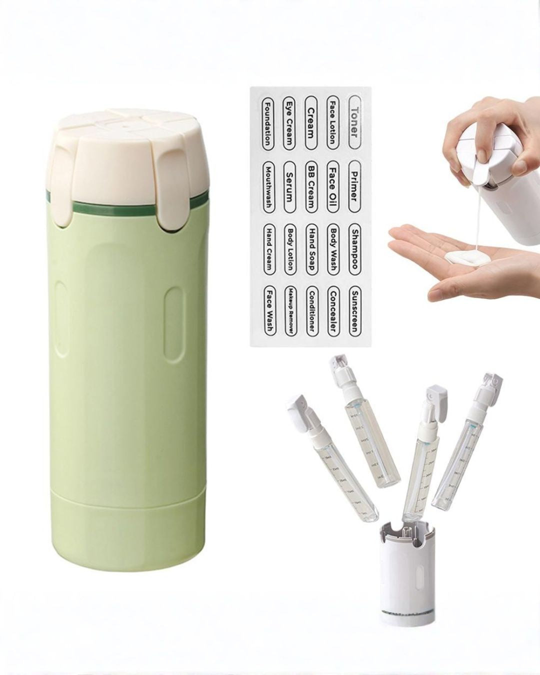 Dispensadoras de Viaje 4-en-1