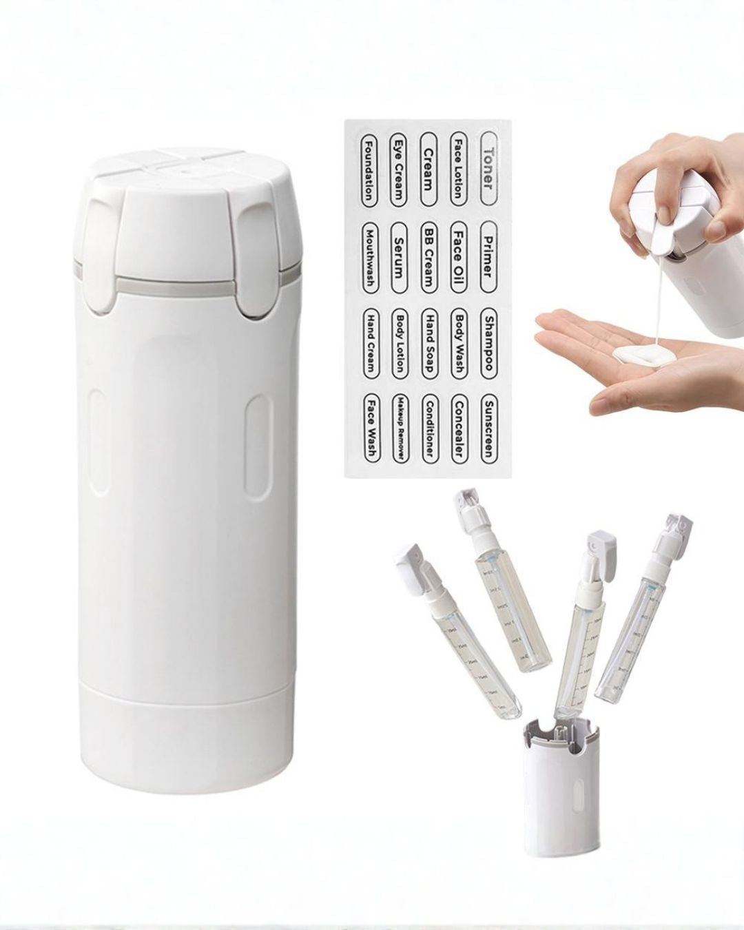 Dispensadoras de Viaje 4-en-1