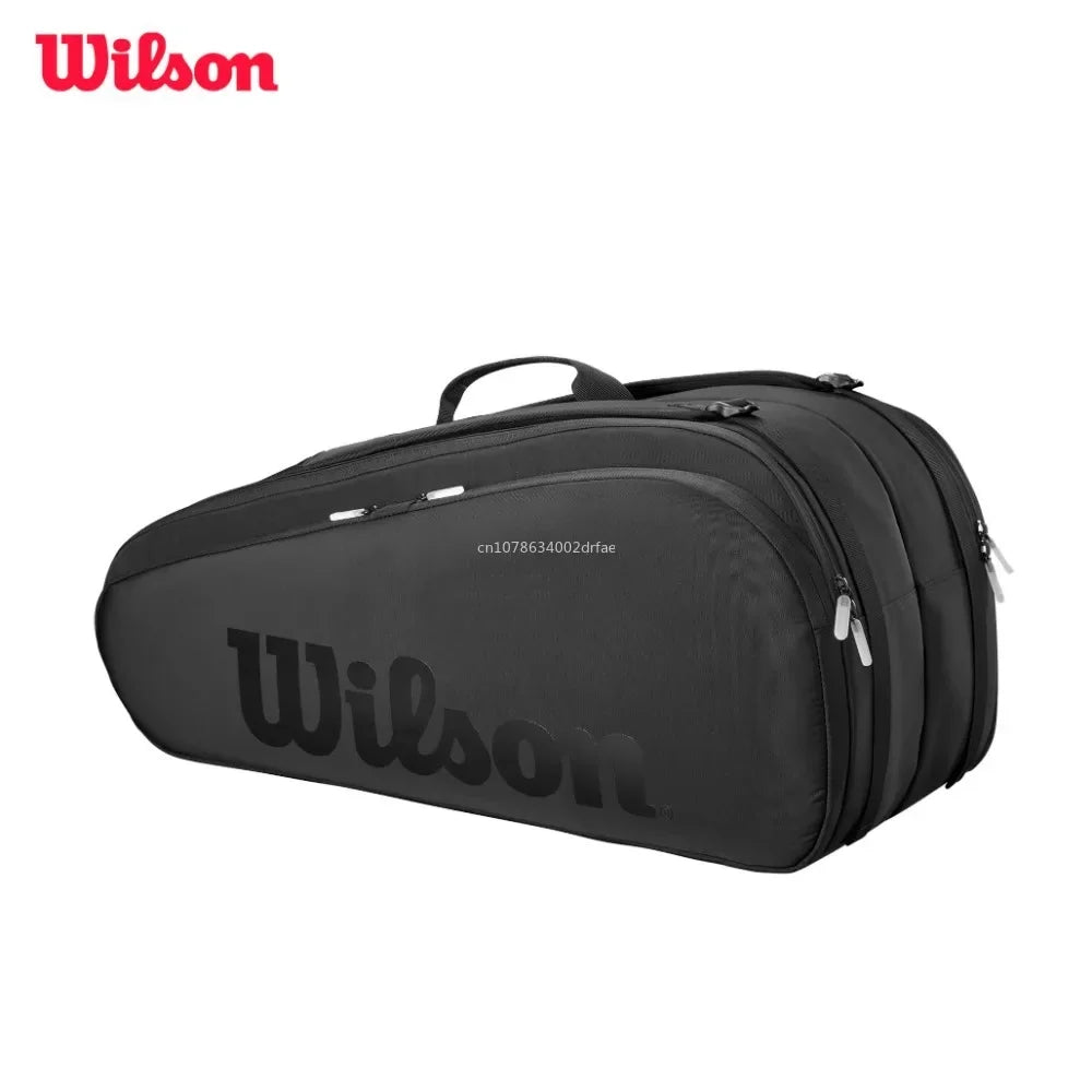 Wilson Noir Tour Mochila de tenis - Contiene hasta 12 raquetas Bolsa de tenis de gran capacidad Colección "Serie Noir" WR 8029701001