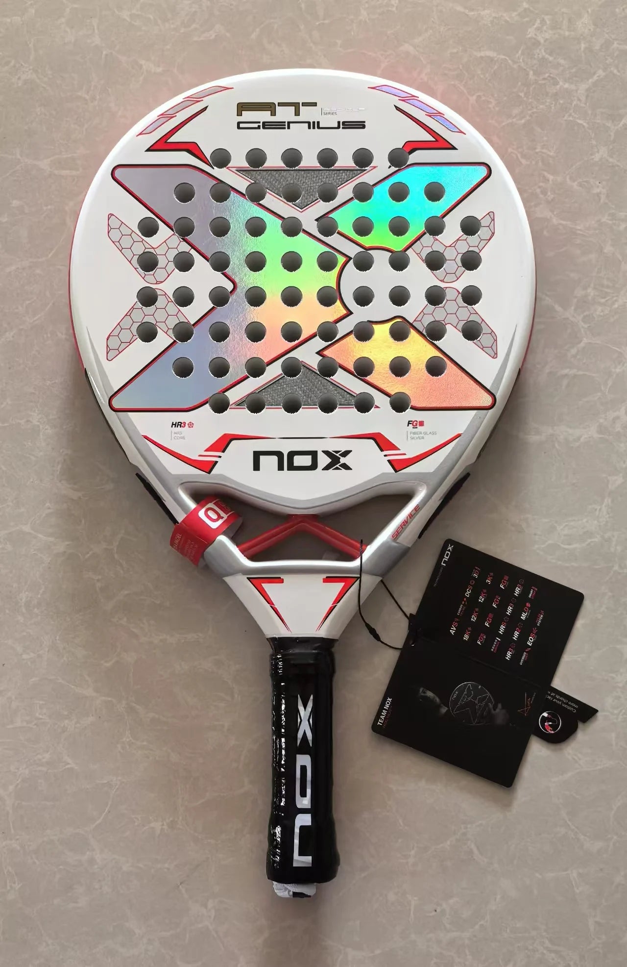 Raqueta de Padel, superficie de fibra de carbono de 18K con memoria EVA, núcleo de espuma flexible, raquetas de tenis para Padel
