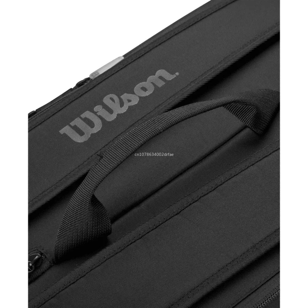 Wilson Noir Tour Mochila de tenis - Contiene hasta 12 raquetas Bolsa de tenis de gran capacidad Colección "Serie Noir" WR 8029701001