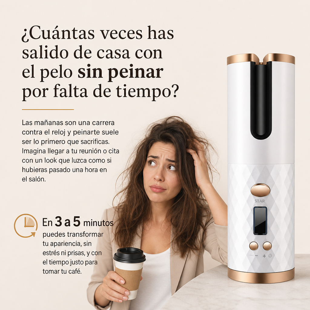 Rizador de Cabello Automático Portátil USB