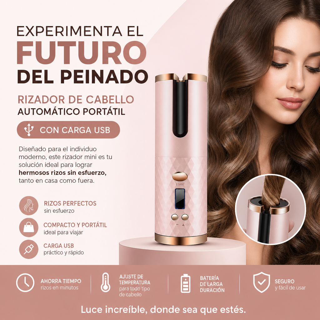 Rizador de Cabello Automático Portátil USB