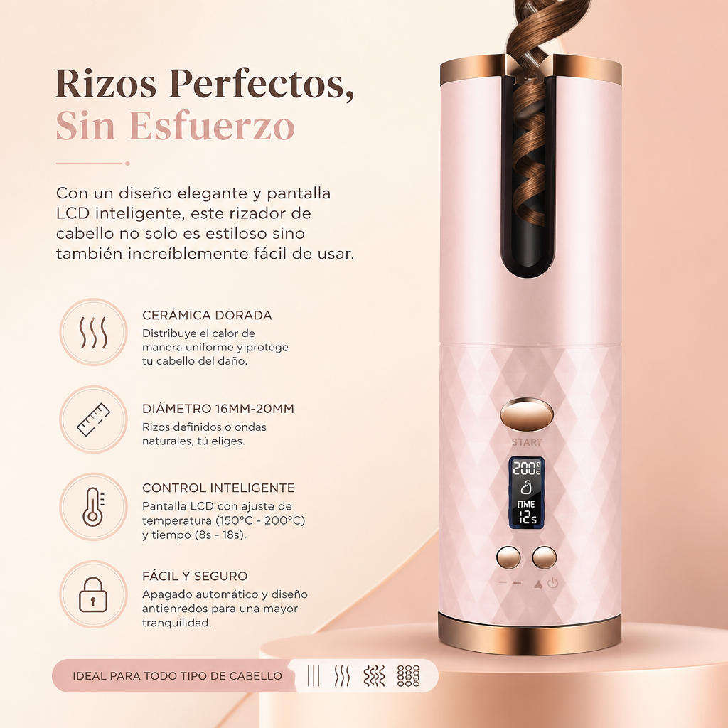 Rizador de Cabello Automático Portátil USB