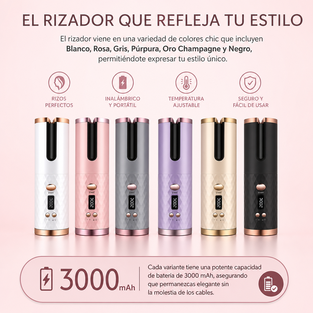 Rizador de Cabello Automático Portátil USB